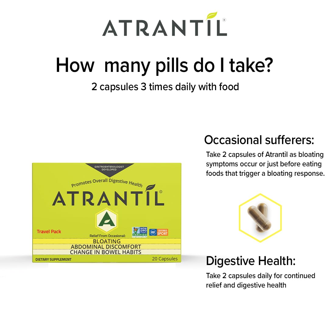 Atrantil Dietary Fibre Supplement 18g opened capsule showing contents