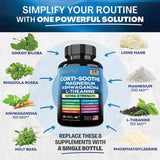 Auivty Corti-Soothe Sleep Supplement side view showing ingredient list