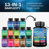Auivty Corti-Soothe Sleep Supplement veggie capsules in hand
