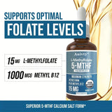 Auivty Methyl Folate + B12 Drops bottle with dropper