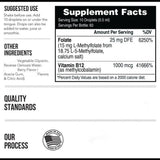 Auivty Methyl Folate + B12 Drops ingredients list