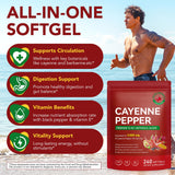 AUIWQWFI Cayenne Pepper Softgels with a measuring spoon