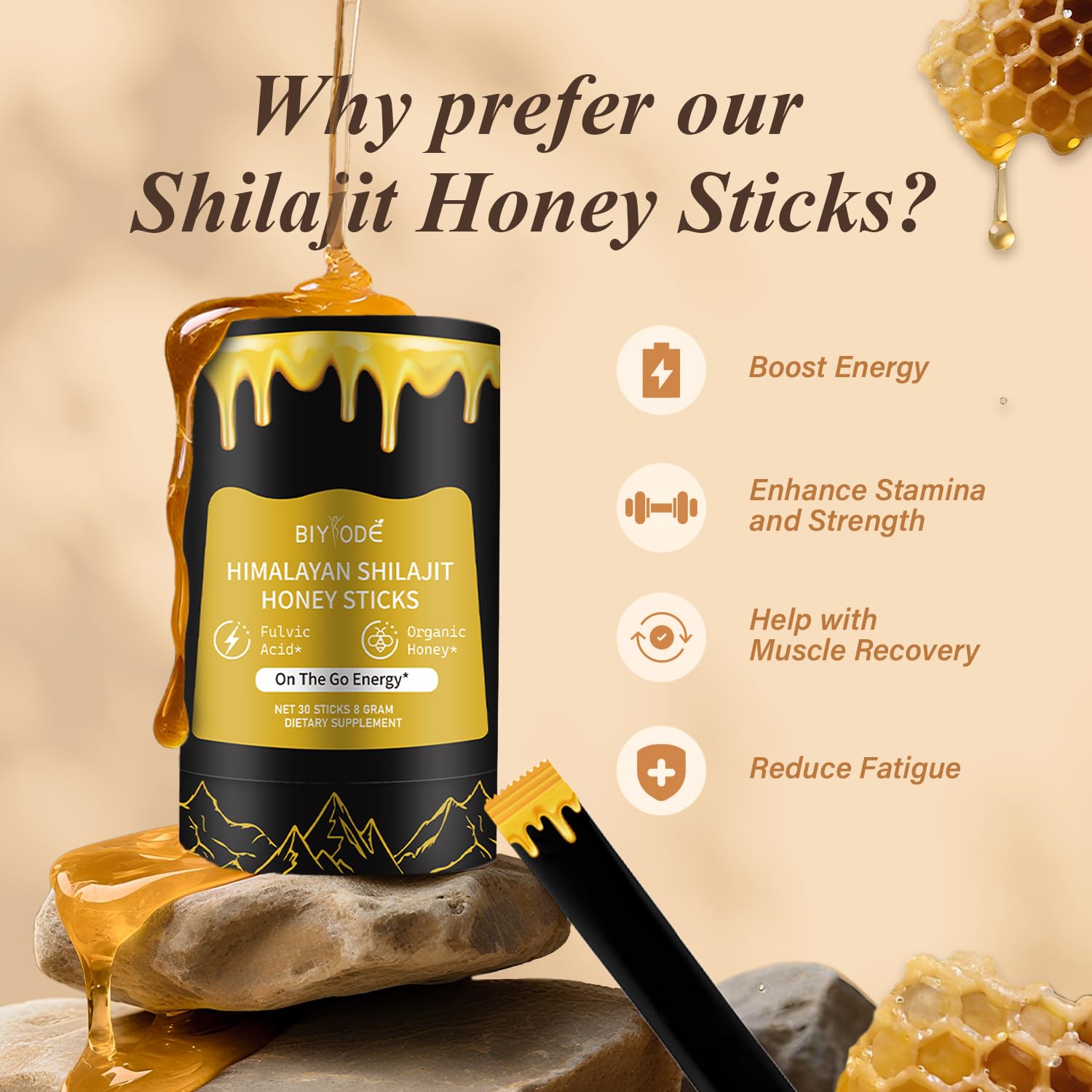 AUIXOPI Shilajit Resin with essential minerals