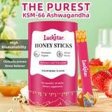 AUIXOPI Shilajit Strawberry Honey Sticks individual stick close-up