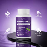 Aultink Elderberry Supplement displayed with fresh elderberries