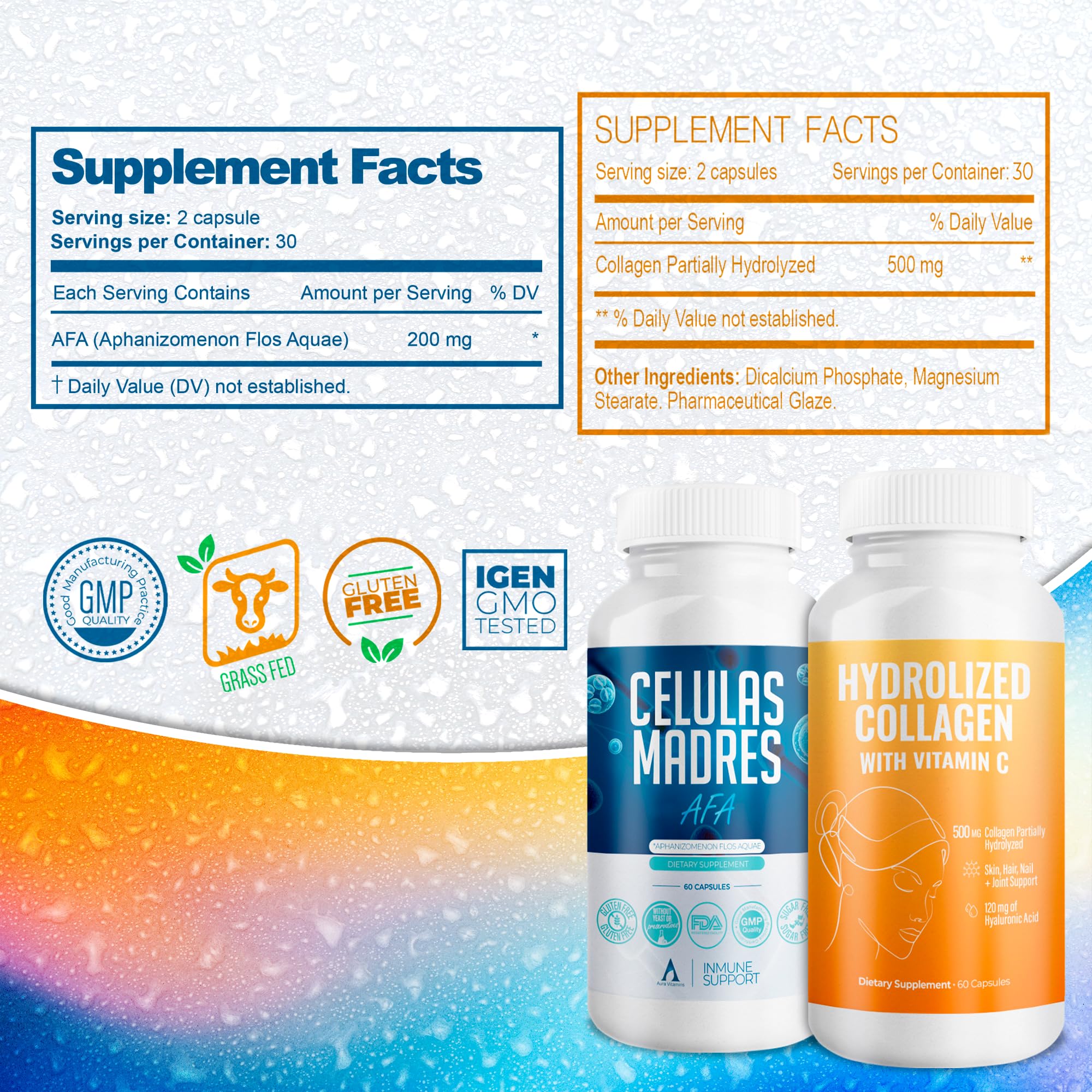 AURA VITAMINS Collagen Supplement 109g packaging