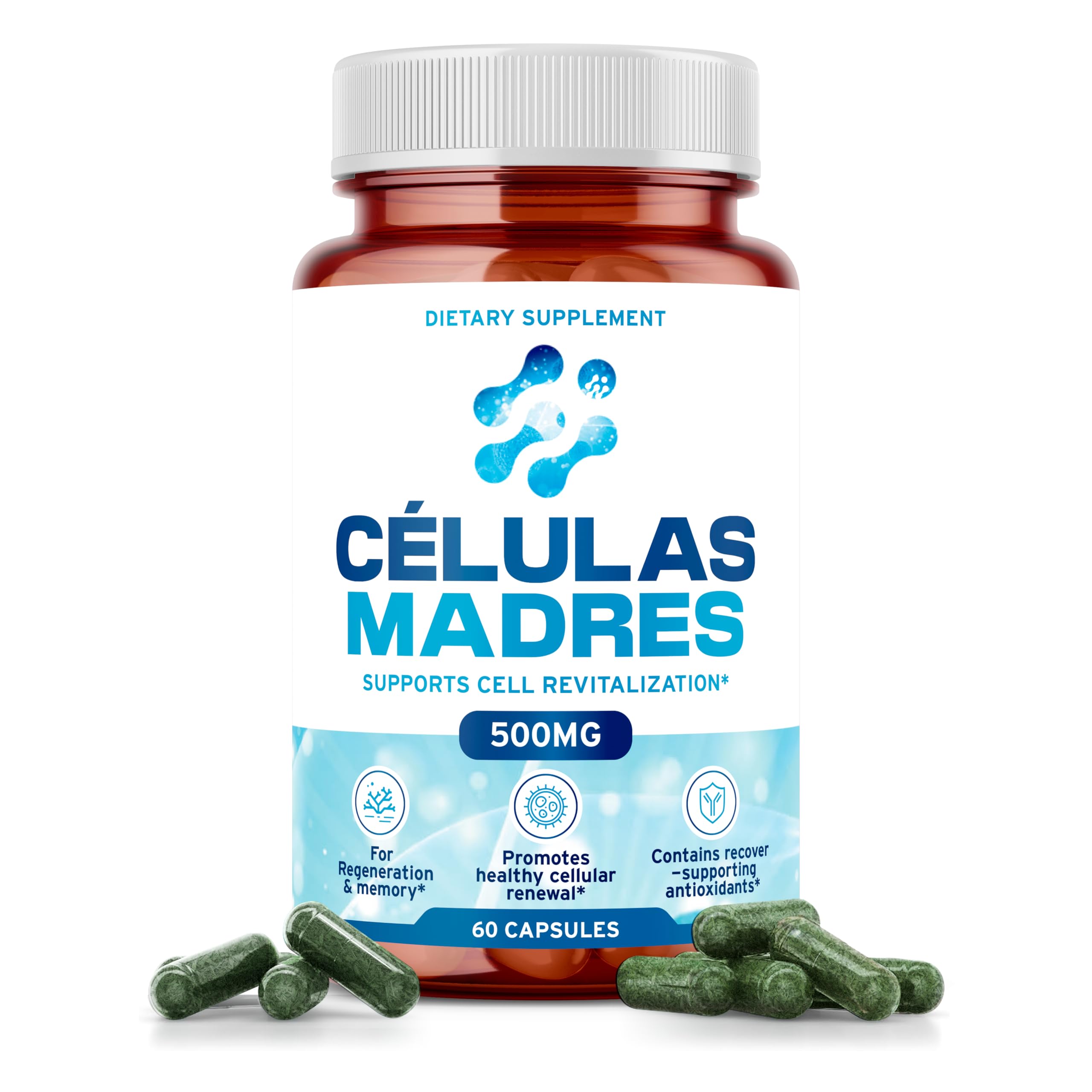 AURA VITAMINS Stem Cell 500mg Capsules front view with packaging
