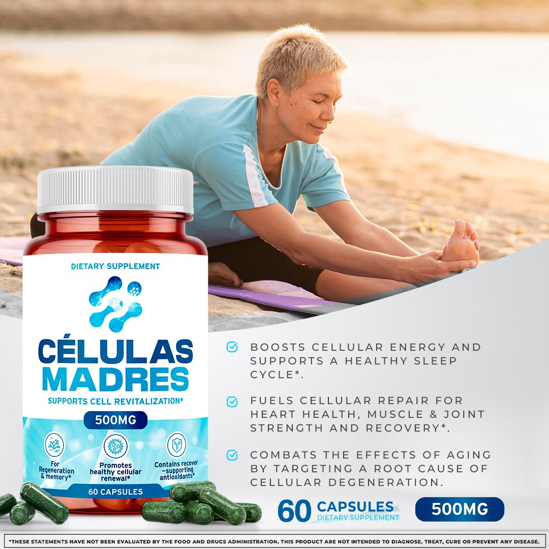 AURA VITAMINS Stem Cell 500mg Capsules showing ingredient list