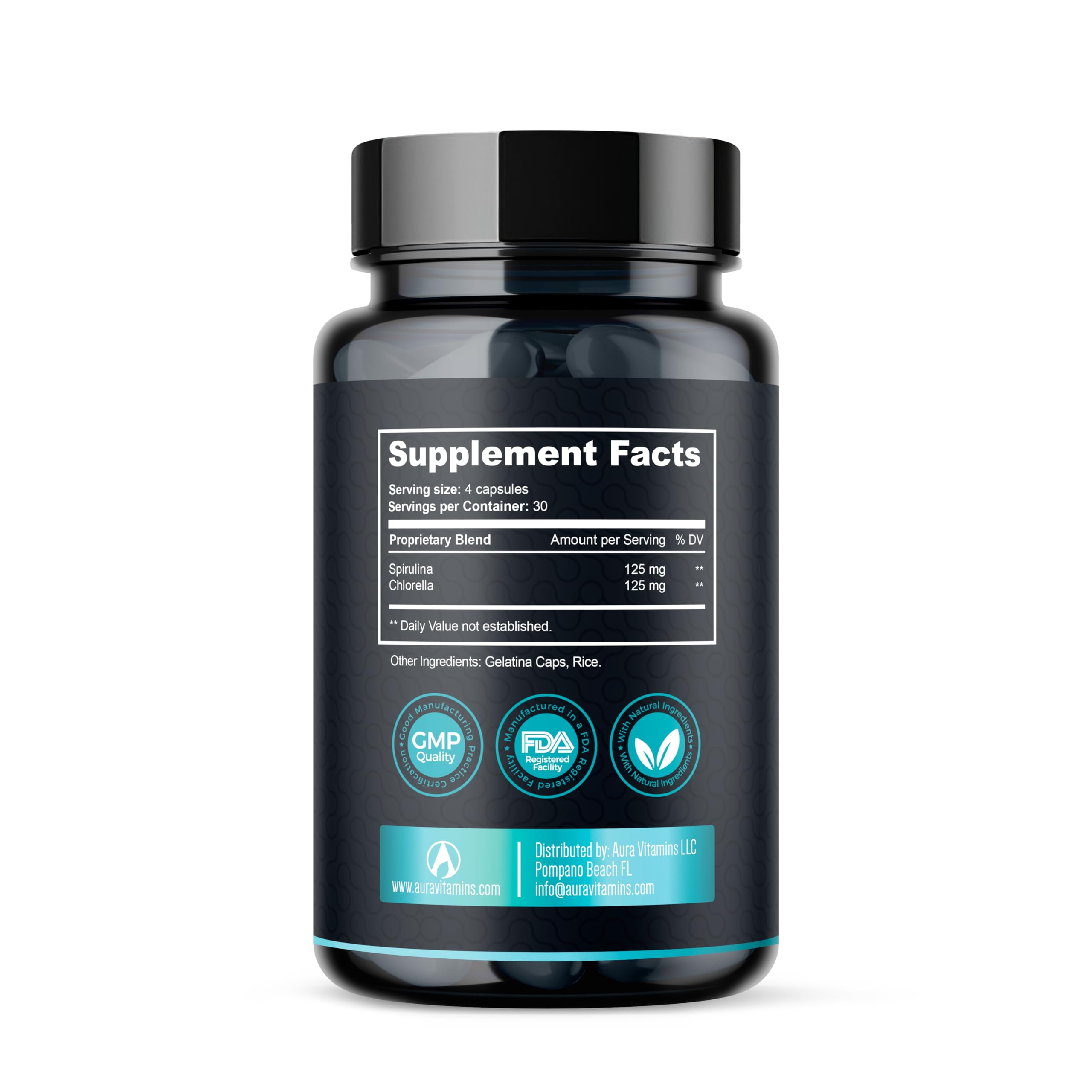 AURA VITAMINS Stem Cell Capsules 1,000mg packaging details