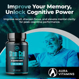 AURA VITAMINS Stem Cell Capsules 1,000mg with measuring spoon
