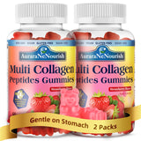 AuraraNeNourish Collagen Gummies front view with packaging