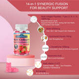 AuraraNeNourish Collagen Gummies showing nutritional information