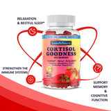 AuraraNeNourish Cortisol Supplements gummies in a bowl