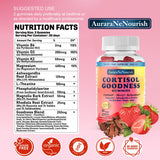 AuraraNeNourish Cortisol Supplements gummy texture close-up