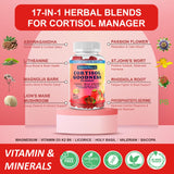 AuraraNeNourish Cortisol Supplements ingredients list on the back