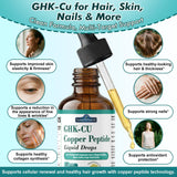 AuraraNeNourish GHK-Cu Copper Peptide Liquid Drops on a wooden table
