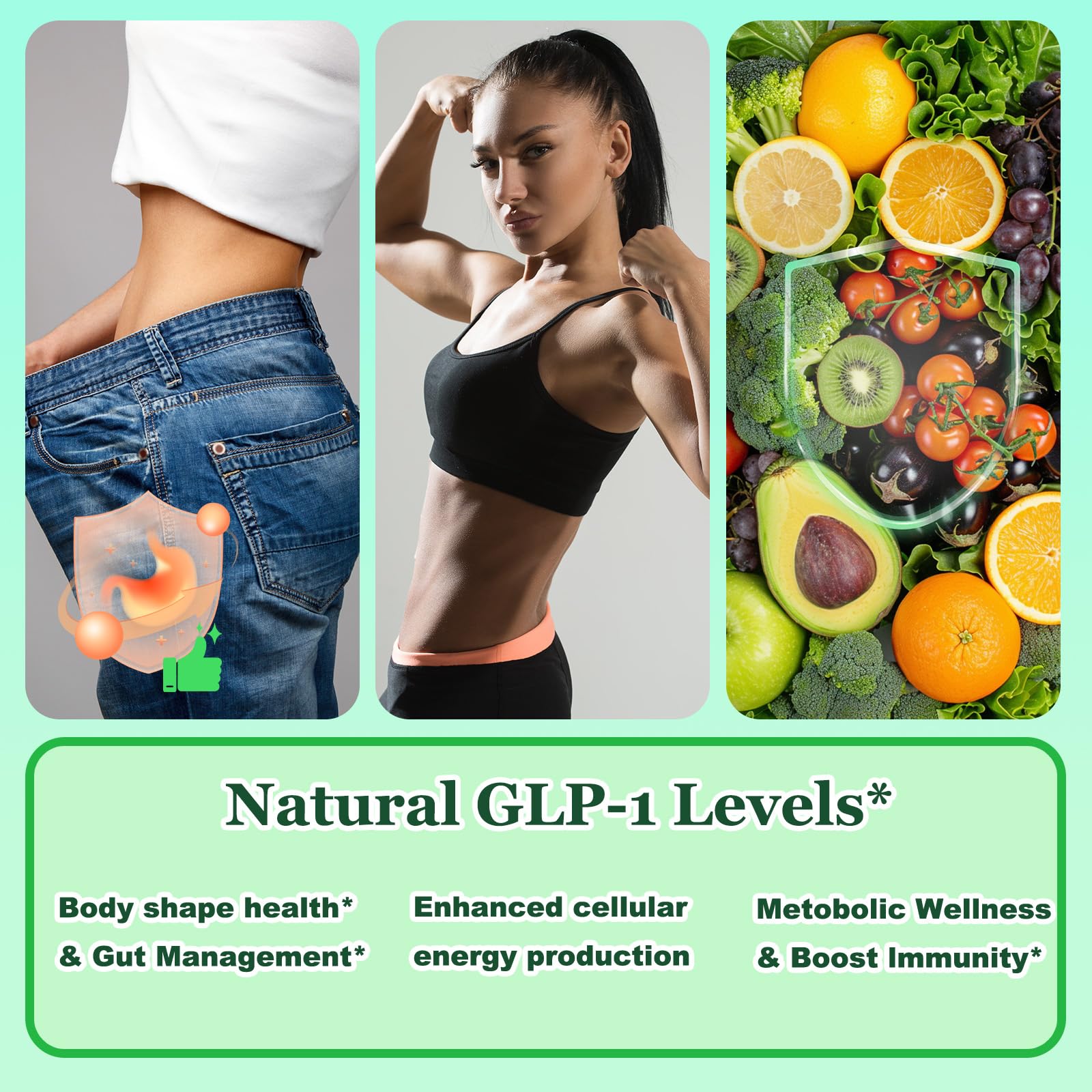 AuraraNeNourish GLP-1 Oral Liquid Drops with fresh lemons