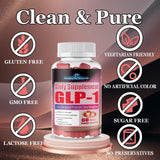 AuraraNeNourish GLP-1 Support Gummies on a wooden table