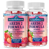 AuraraNeNourish Lutein Gummies 2 Pack front view with packaging
