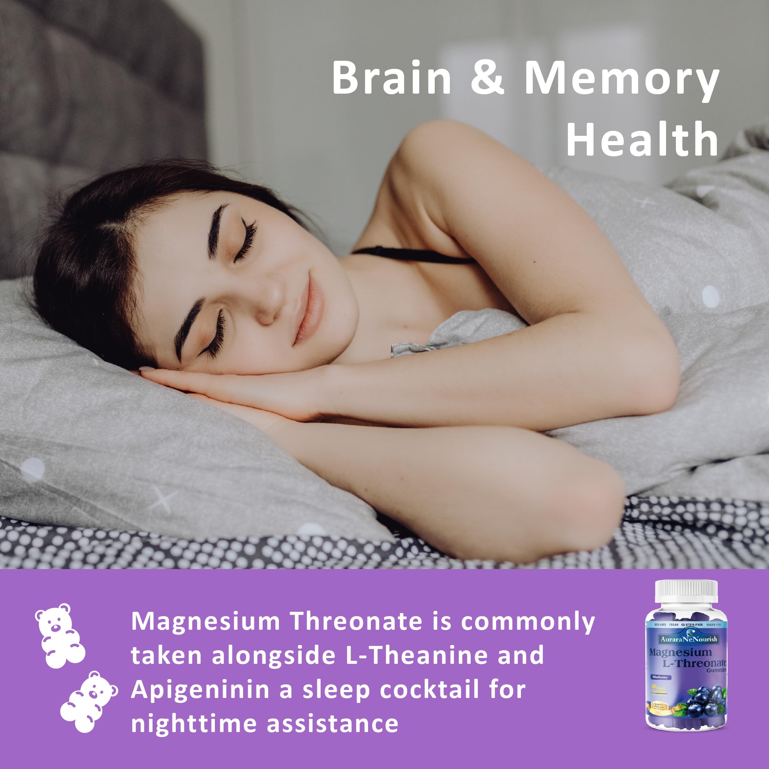 AuraraNeNourish Magnesium L-Threonate Gummies ingredients list