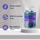 AuraraNeNourish Magnesium L-Threonate Gummies with fresh blueberries