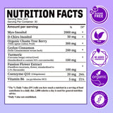 AuraraNeNourish Myo-Inositol & D-Chiro Inositol Supplement 60ml back view