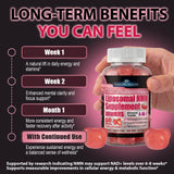 AuraraNeNourish NMN Supplement 1000mg gummies on a wooden table