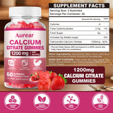 Aurear Calcium Citrate Gummies 60-count packaging