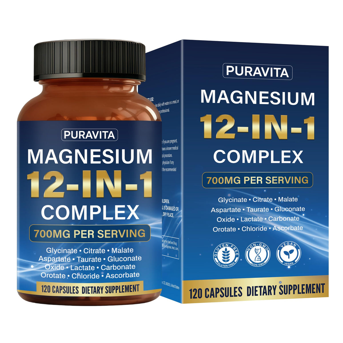 aurevia support Magnesium Complex front view with packaging