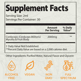Auri Cordyceps Elixir 2000mg back view