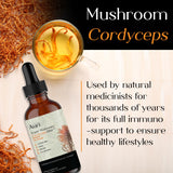 Auri Cordyceps Elixir 2000mg on a wooden table