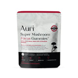 Auri Focus Mushroom Gummies front view with packaging