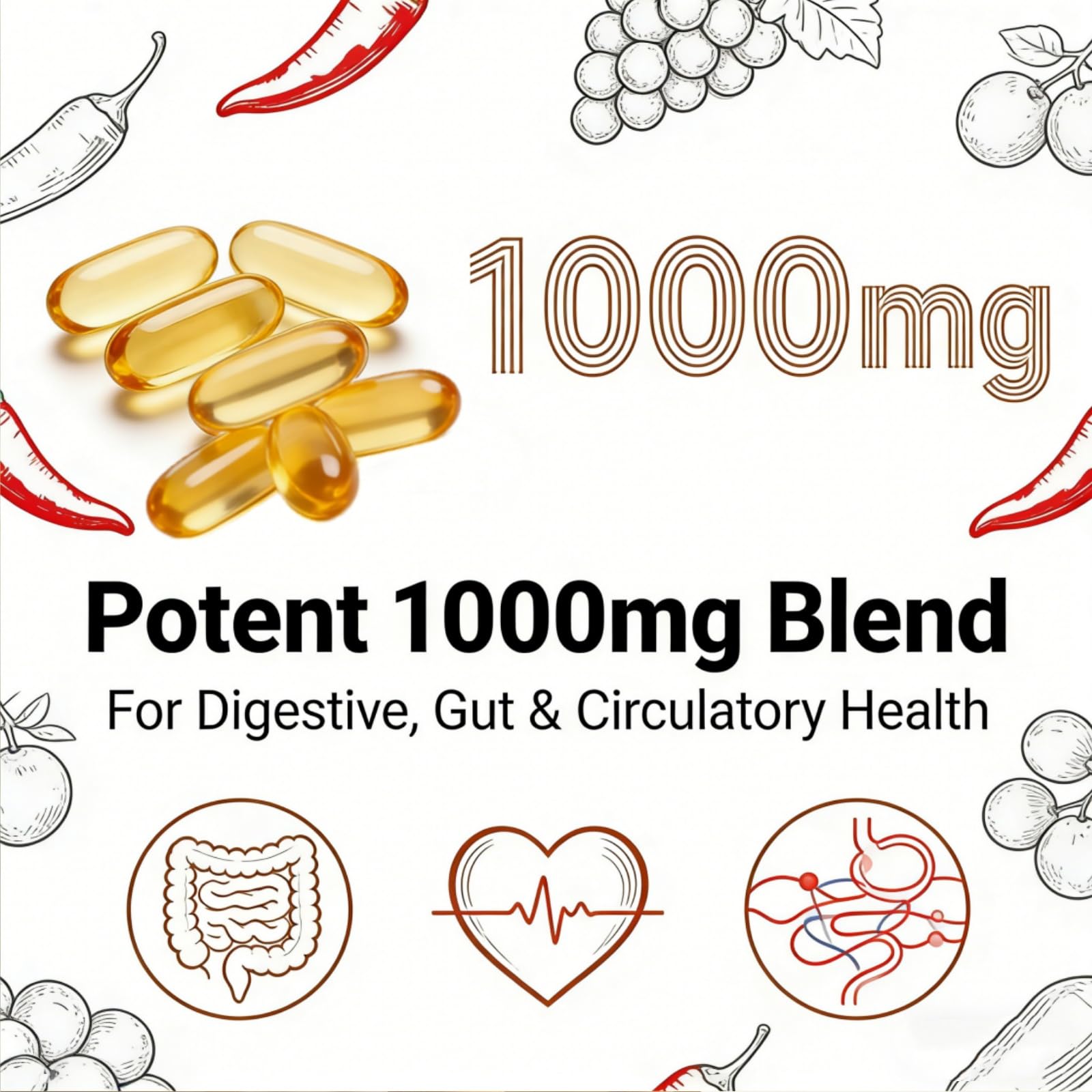Auri Health Cayenne Pepper Capsules packaging side view