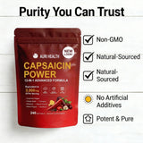 Auri Health Cayenne Pepper Capsules with Vitamin D3 and K2 close-up