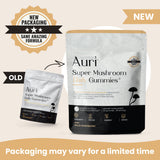 Auri Mushroom Gummies wild raspberry flavour close-up