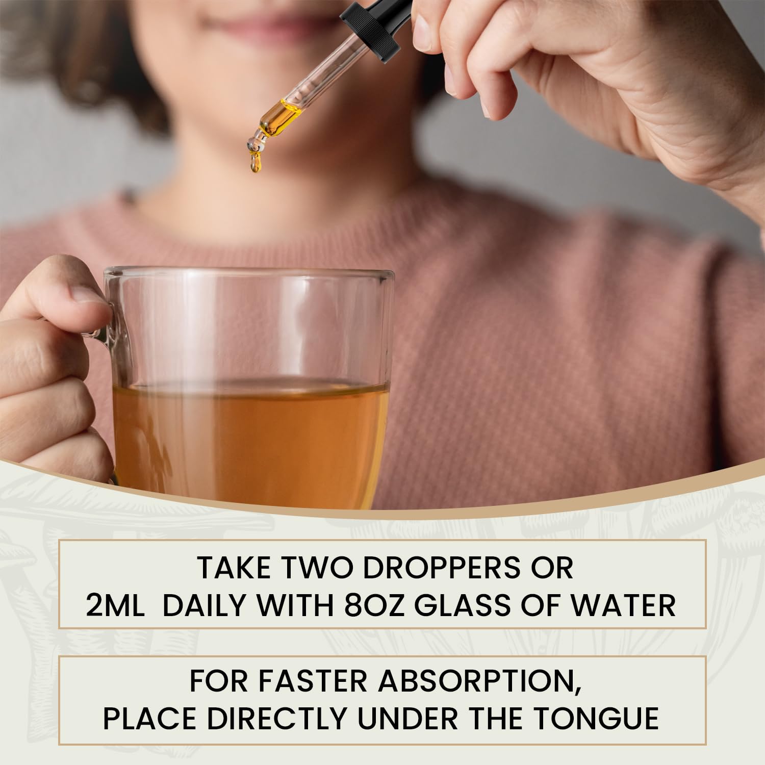 Auri Super Chaga Elixir on a wooden table