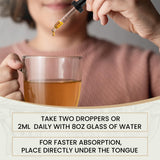 Auri Super Chaga Elixir on a wooden table