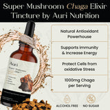 Auri Super Chaga Elixir packaging side view