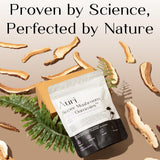 Auri Super Mushroom Chill Gummies with a measuring spoon