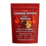 AuriLabs Cayenne Supplement softgel bottle front view