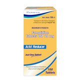 Aurohealth Famotidine 20mg Acid Reducer Tablets front view