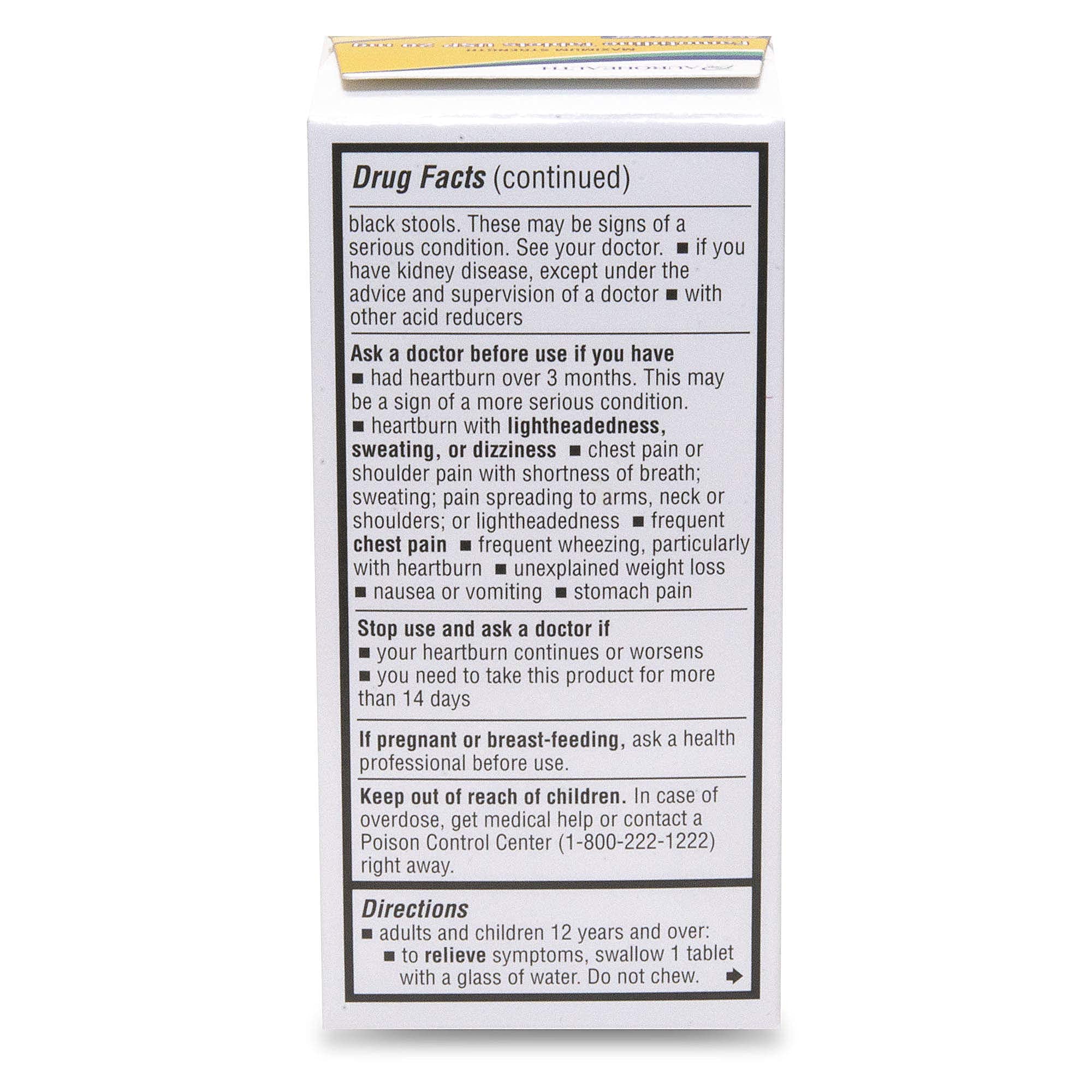 Aurohealth Famotidine 20mg tablets with a meal