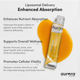 Aurora Nutrascience Liposomal Vitamin D3 & K2 packets in a box