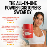 Aussie Marching Powder Complete Anti Aging Supplement serving suggestion in a glass