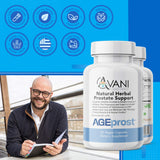 Avani Health Prostate Support Supplement ingredients list on packaging
