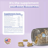 Avenir Nutrition Liver Shield & Cleanse 216g capsules on a wooden table