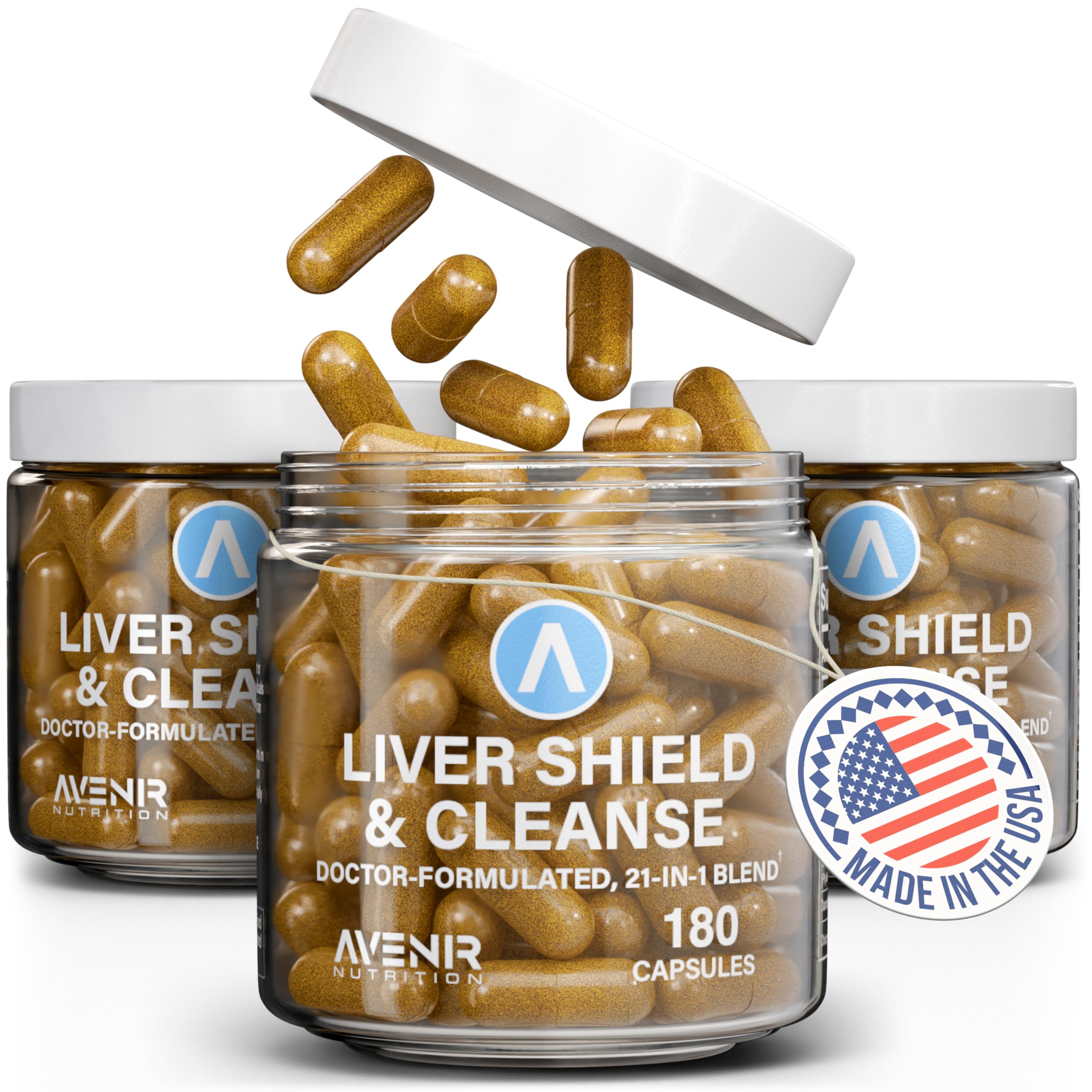 Avenir Nutrition Liver Shield & Cleanse 216g front view of packaging