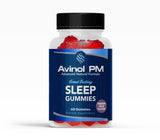 Avinol PM Sleep Gummies front view packaging with passion fruit flavour