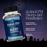 Avinol PM Sleep Gummies with a passion fruit for context