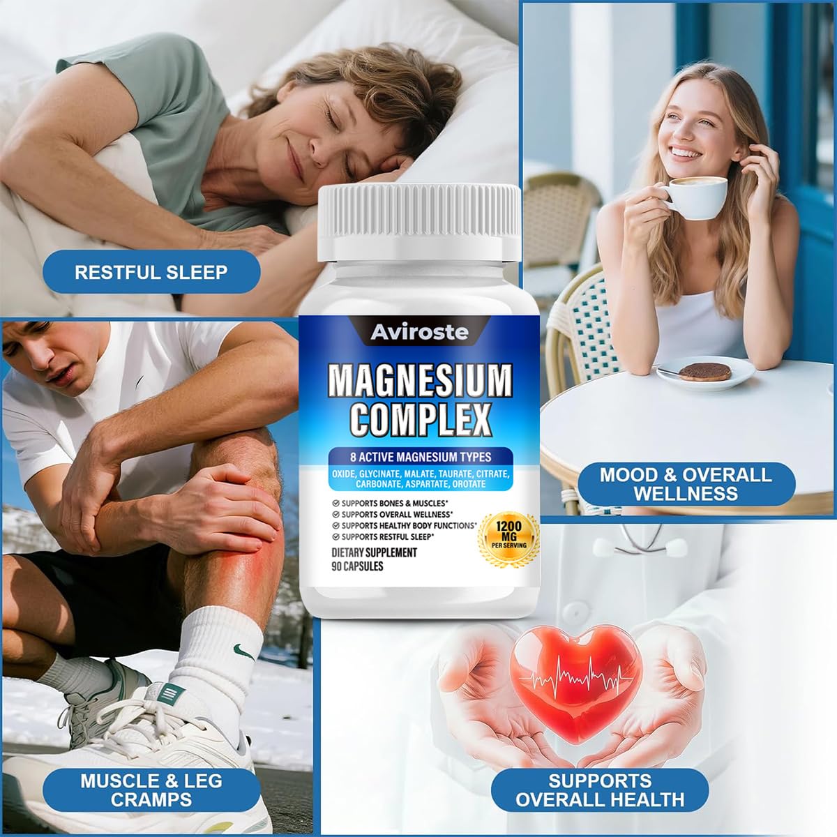 Aviroste Complete Magnesium Complex in a lifestyle setting
